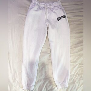 White sweatpants
